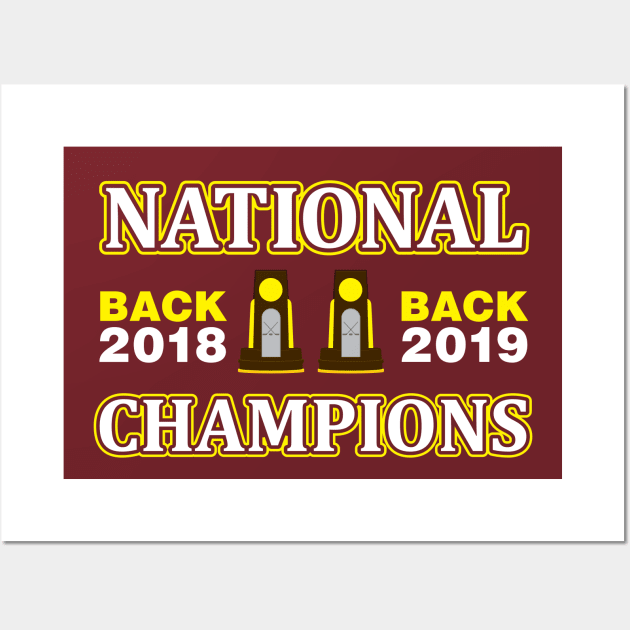 BACK 2 BACK CHAMPS Wall Art by miniBOB